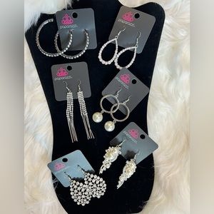 6 pair bulk lot fashion earrings #1